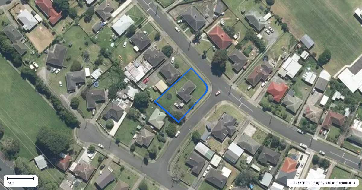 Property context map for 1 Natalie Place, Otara, Auckland
