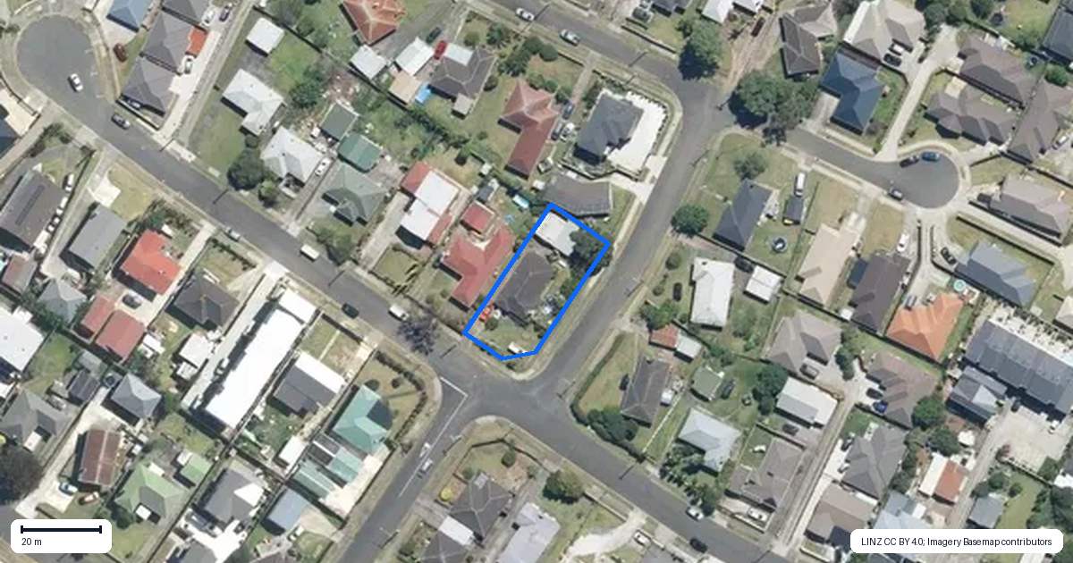 Property context map for 27 James Street, Mangere East, Auckland