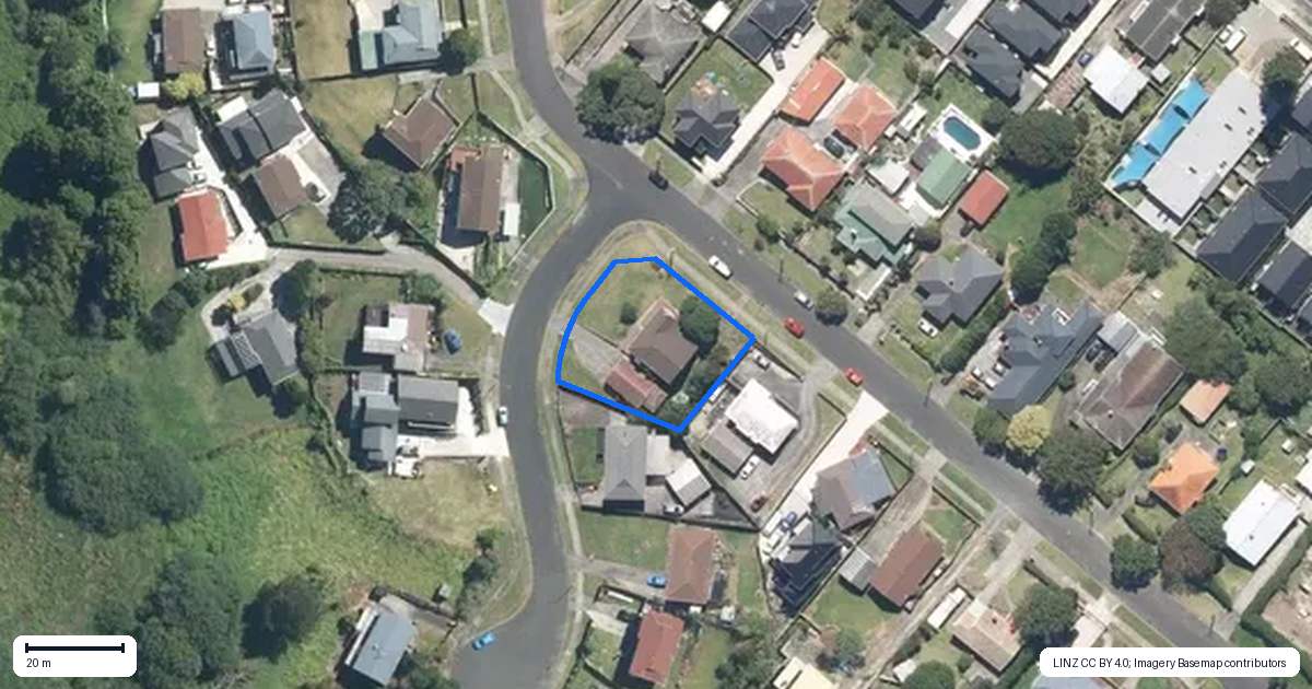 Property context map for 46 Peverill Crescent, Papatoetoe, Auckland