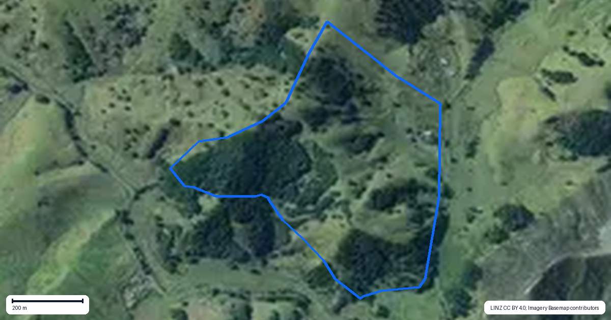 Property context map for 880 Kirikopuni Valley Road, Tangiteroria