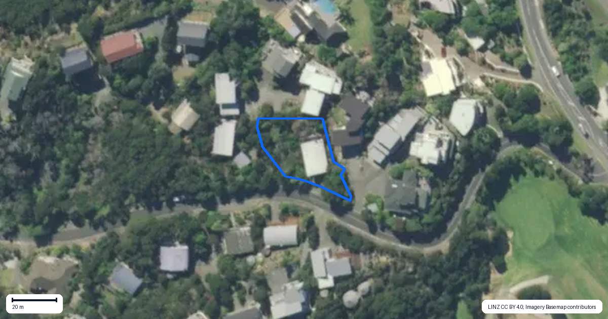 Property context map for 12 Greenview Drive, Mangawhai Heads, Mangawhai