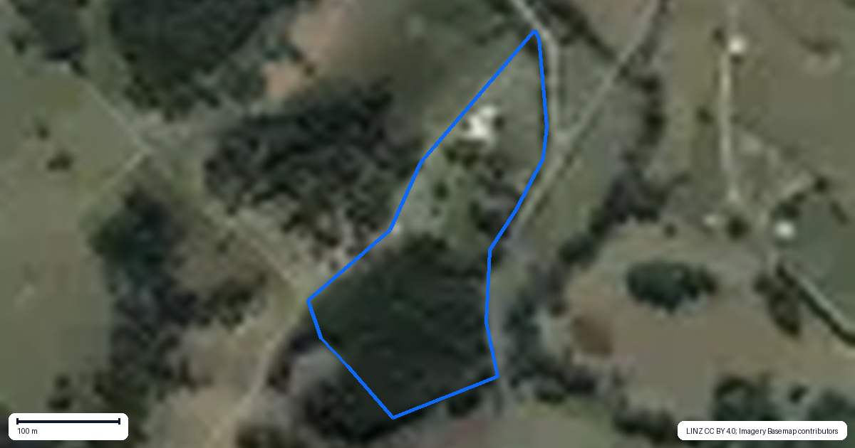 Property context map for 269 Tomarata Valley Road, Wellsford