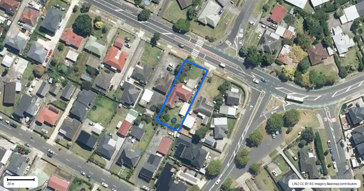 Property context map for 8 Buckland Road, Mangere East, Auckland