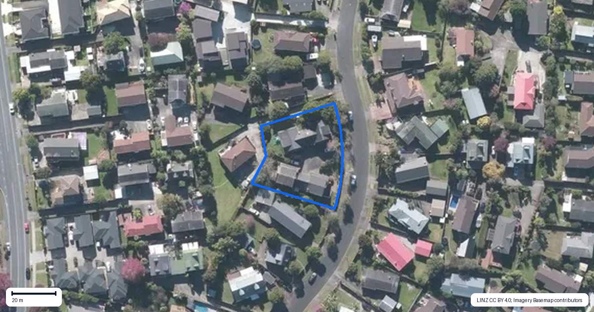 Property context map for 3/14 Sandgate Avenue, Botany Downs, Auckland