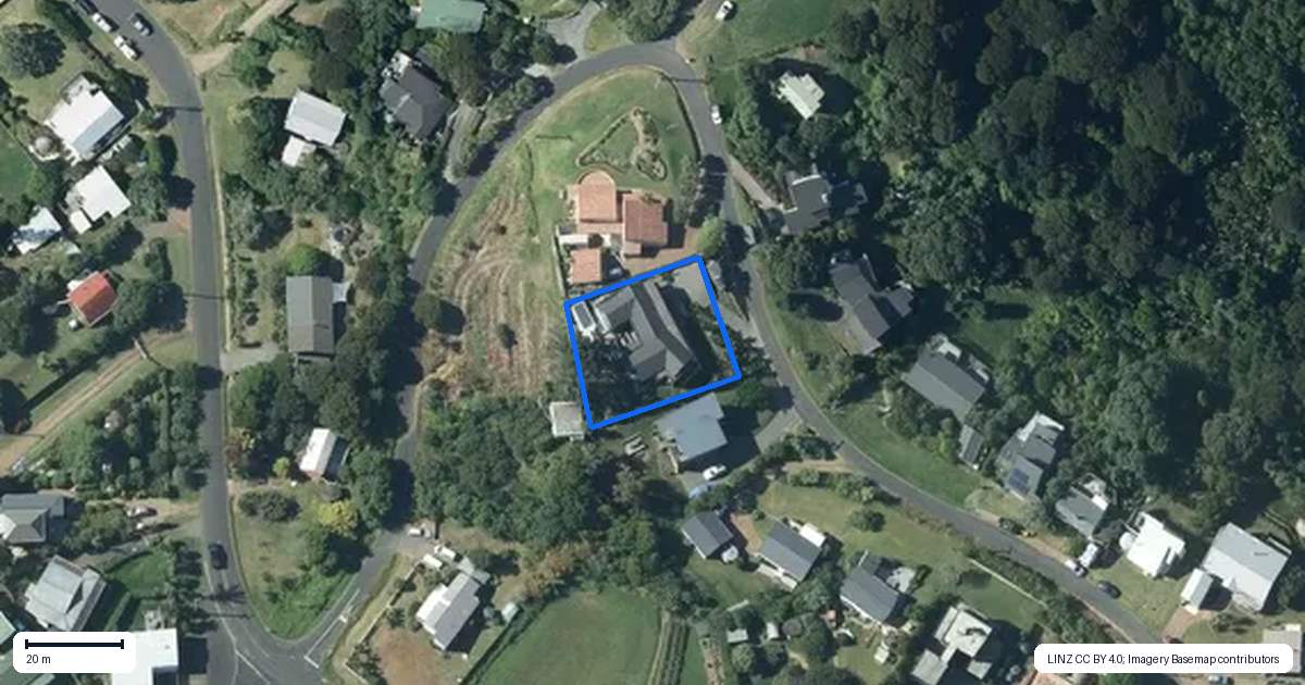 Property context map for 20 Marine View Road, Onetangi, Waiheke Island
