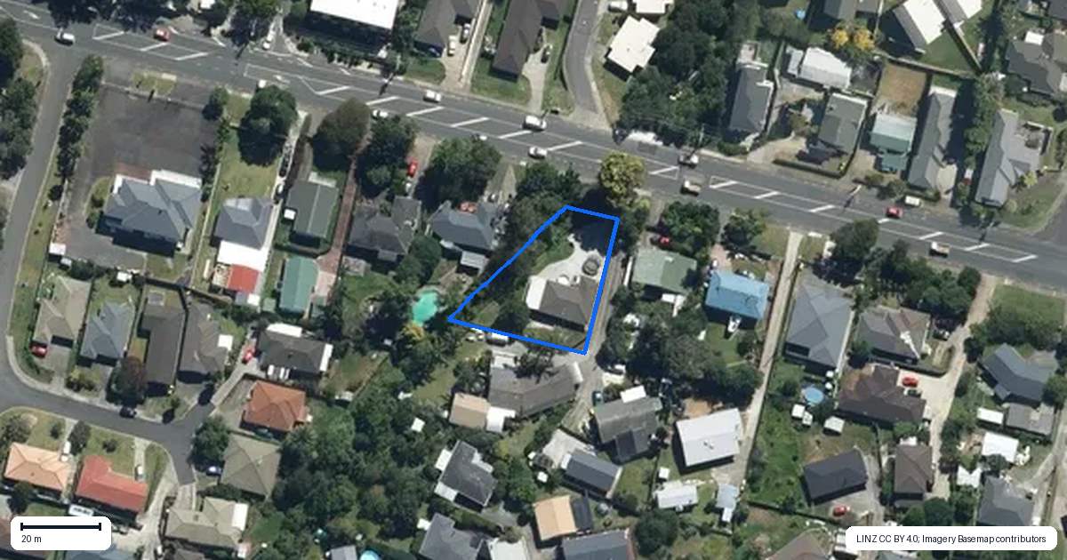 Property context map for 424 West Coast Road, Glen Eden, Auckland