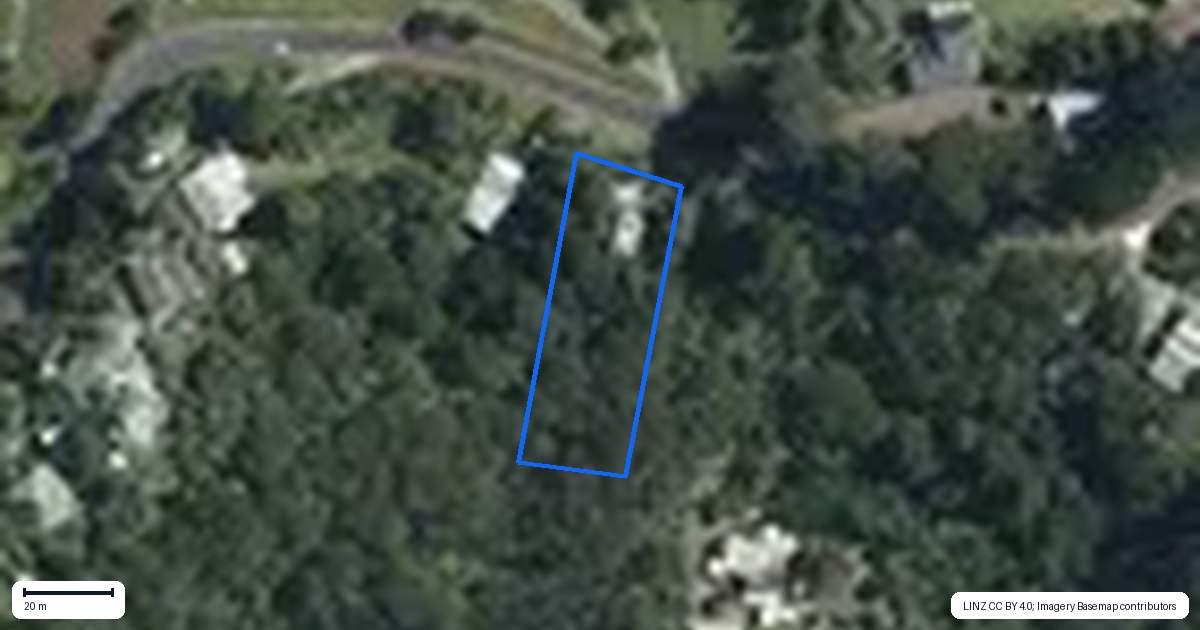 Property context map for 169 Wairere Road, Waitakere, Auckland