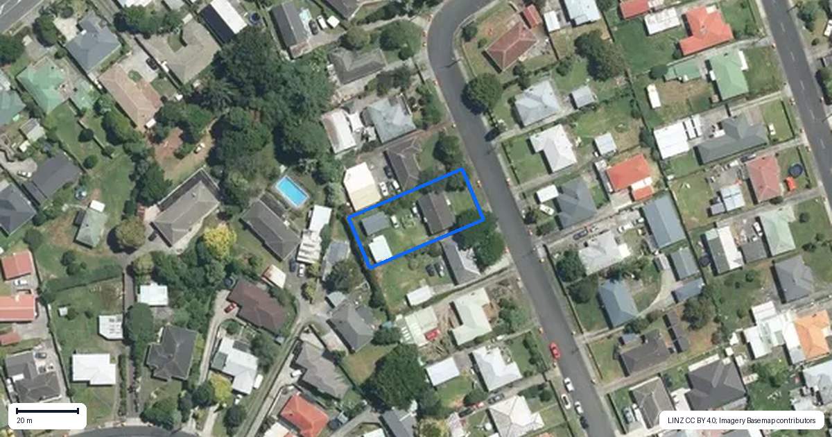 Property context map for 15 Rice Crescent, Papakura