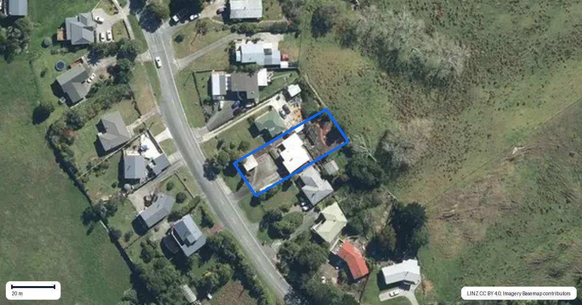Property context map for 29 Matheson Road, Wellsford