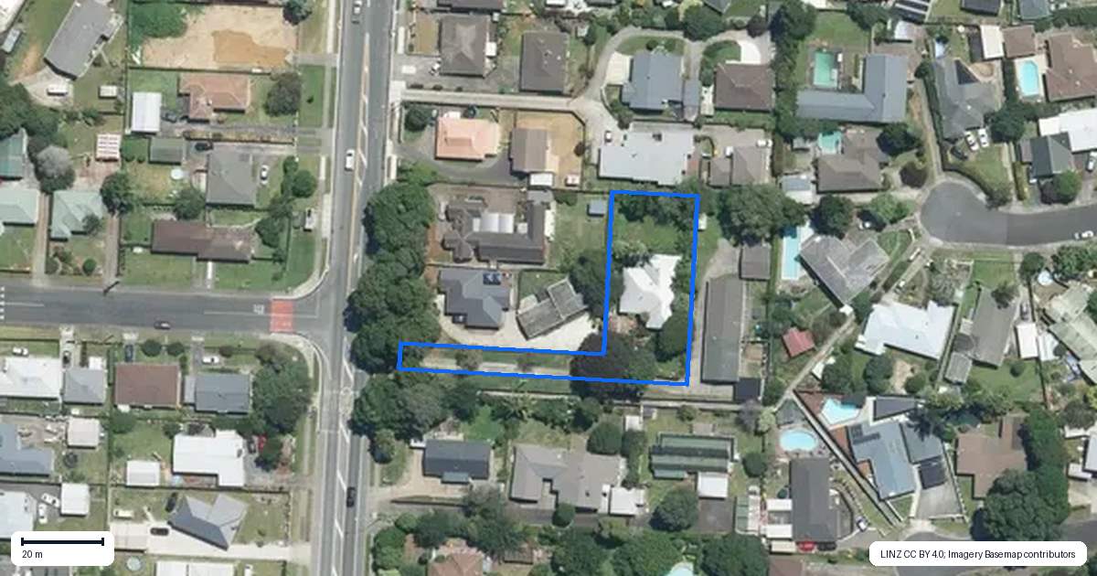 Property context map for 364 Great South Road, Opaheke, Papakura