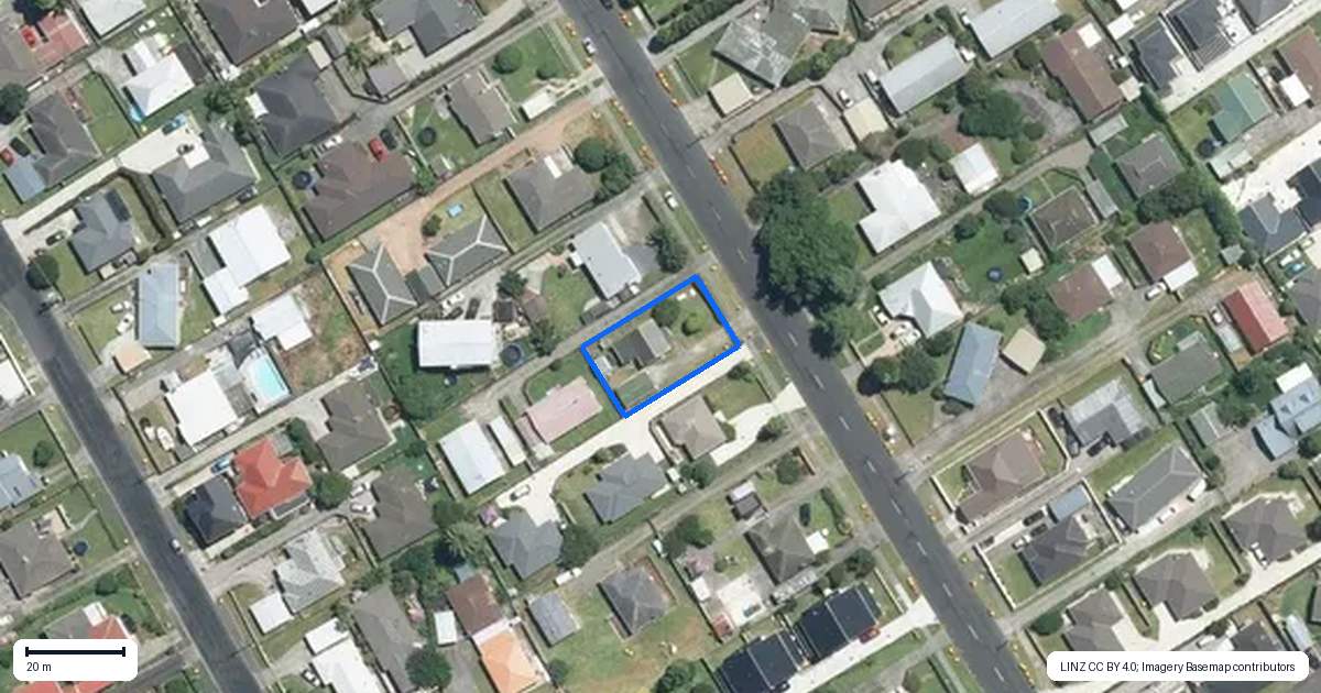 Property context map for 29 Kelvin Road, Papakura