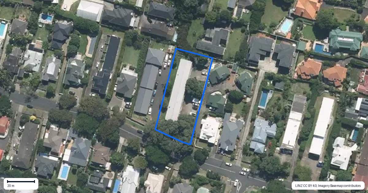 Property context map for 8/53 Grange Road, Mount Eden, Auckland