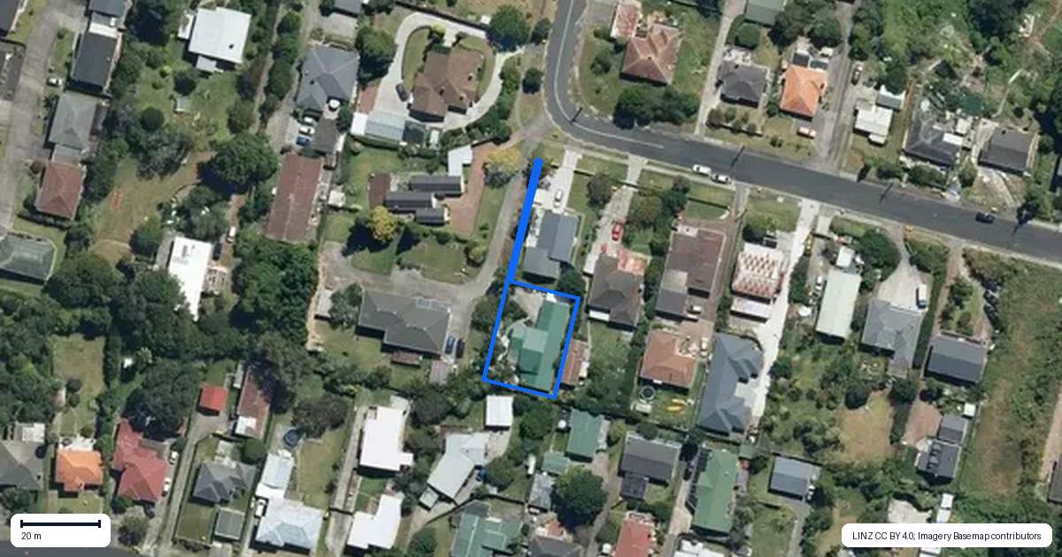 Property context map for 25A Evans Road, Glen Eden, Auckland