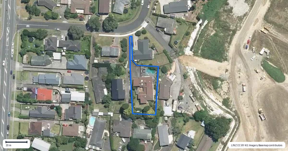Property context map for 9 Hazeldene Place, Opaheke, Papakura