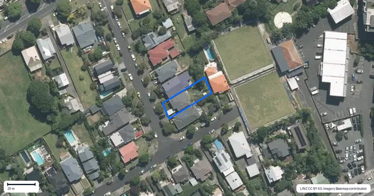 Property context map for 10 Gilbert Avenue, Grey Lynn, Auckland