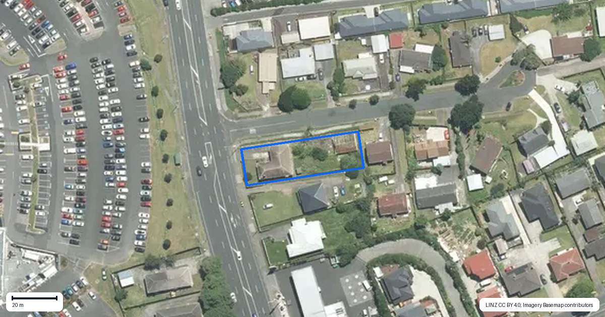 Property context map for 2 Great South Road, Manurewa, Auckland