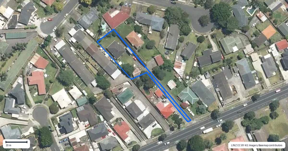 Property context map for 51 Puhinui Road, Manukau, Auckland