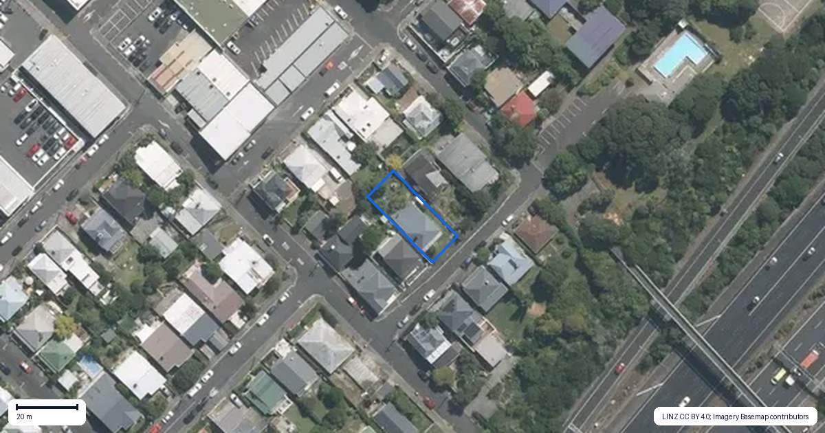 Property context map for 6 Partridge Street, Grey Lynn, Auckland