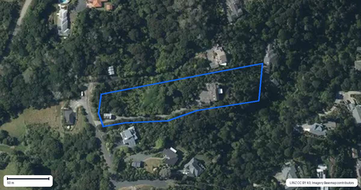 Property context map for 14 Creek Street, Sandspit, Warkworth