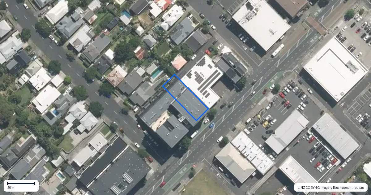 Property context map for 207/1 Turakina Street, Grey Lynn, Auckland