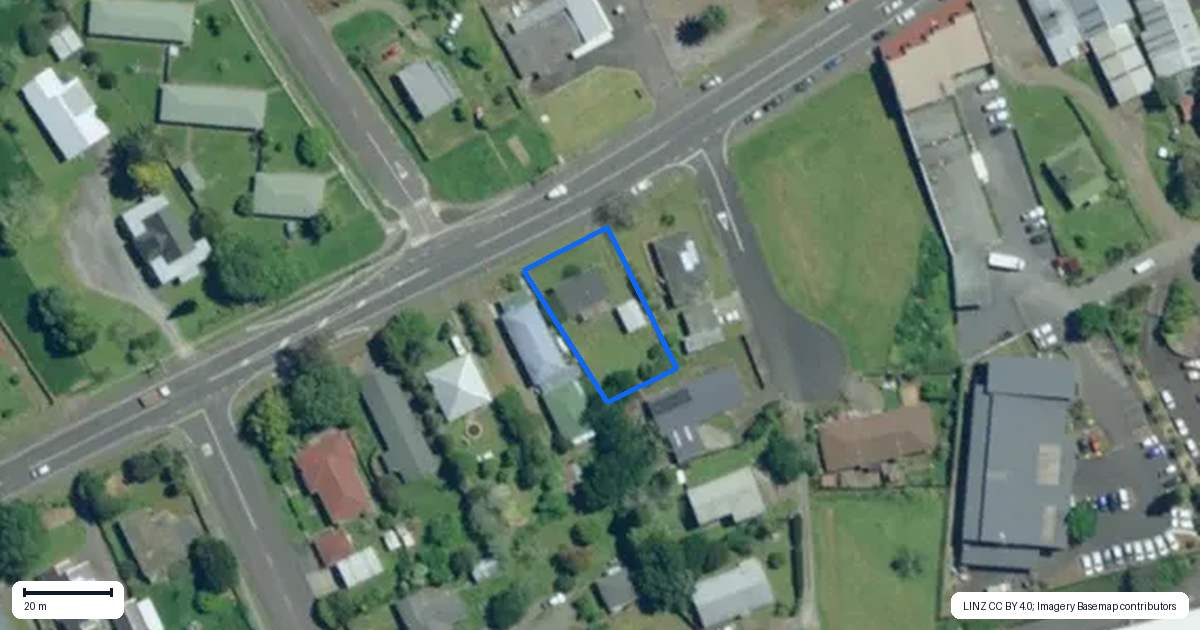 Property context map for 163 Broadway, Kaikohe