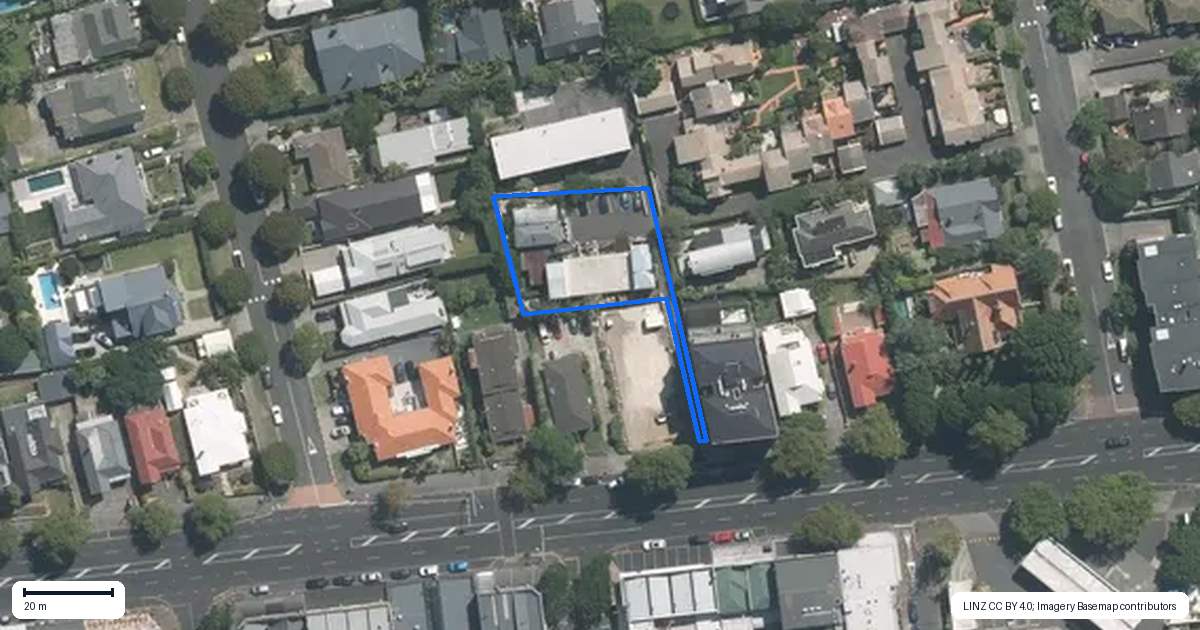 Property context map for 7/137 Jervois Road, Herne Bay, Auckland