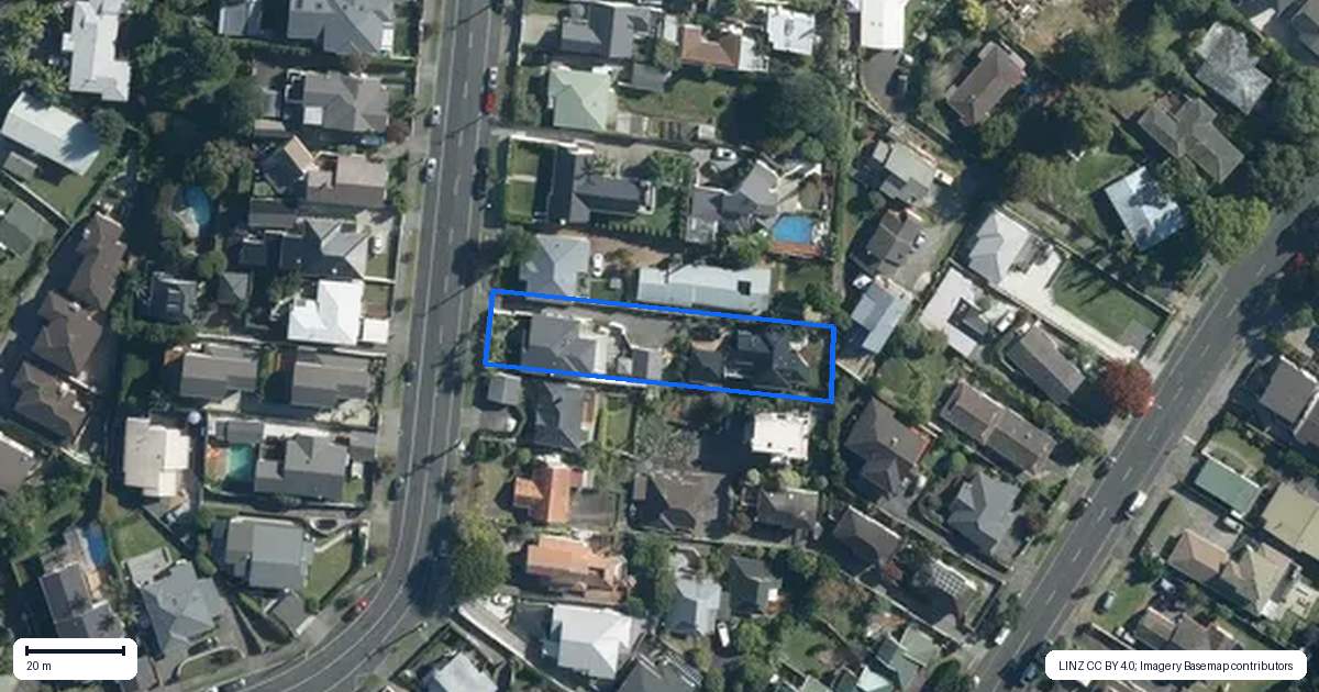 Property context map for 64 Koraha Street, Remuera, Auckland