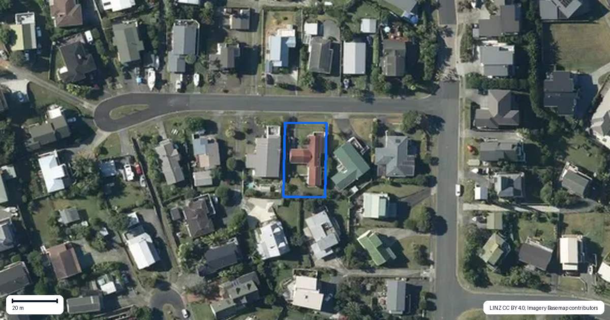 Property context map for 6 Merehai Place, Snells Beach