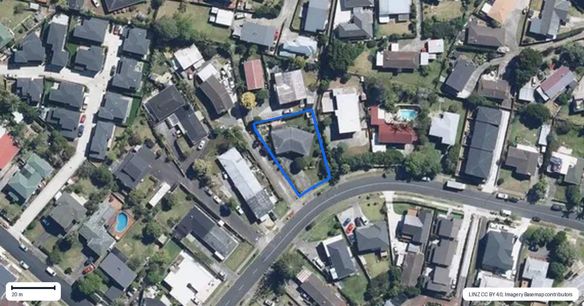 Property context map for 22 Marriott Road, Pakuranga, Auckland