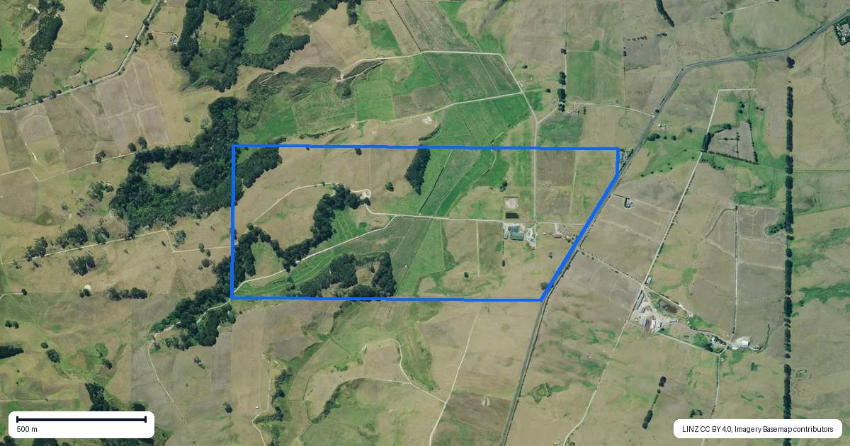 Property context map for 454 West Coast Road, Te Kopuru