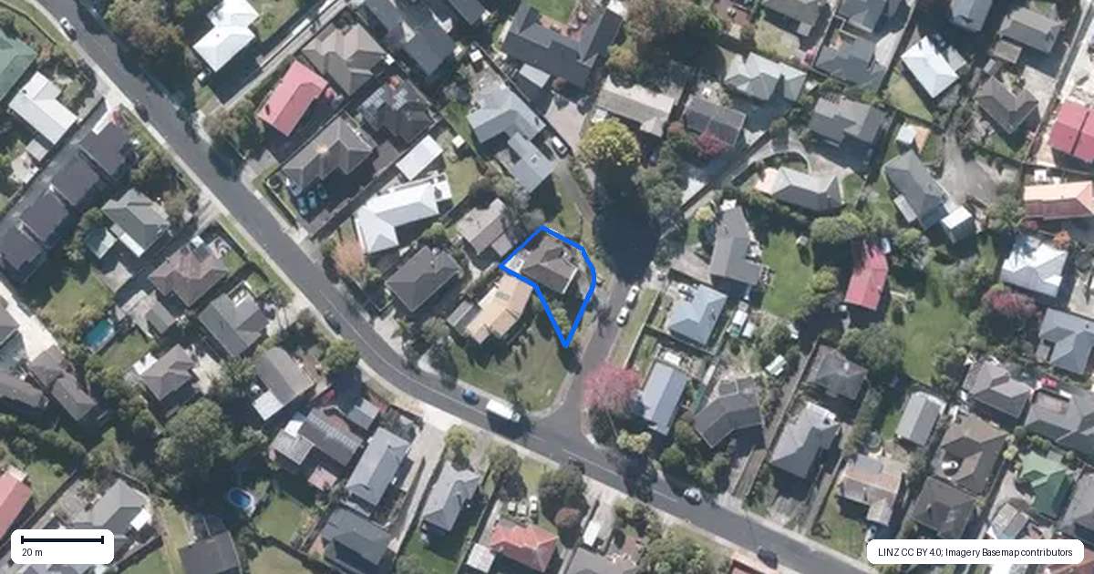 Property context map for 1A Eaglen Place, Howick, Auckland