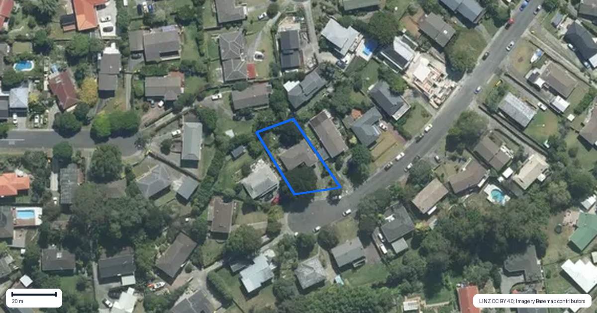 Property context map for 17 Freya Place, Torbay, Auckland