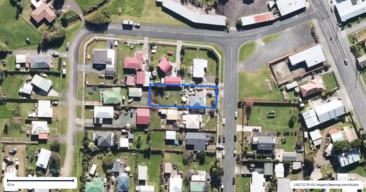 Property context map for 3 Queen Street, Awanui