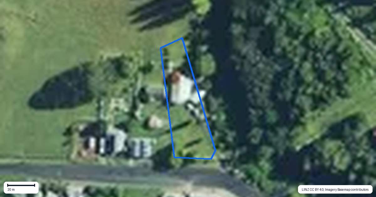 Property context map for 1098 Broadwood Road, Broadwood, Kohukohu