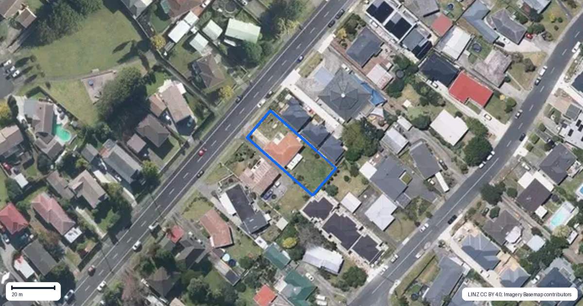 Property context map for 65 Hutchinsons Road, Bucklands Beach, Auckland
