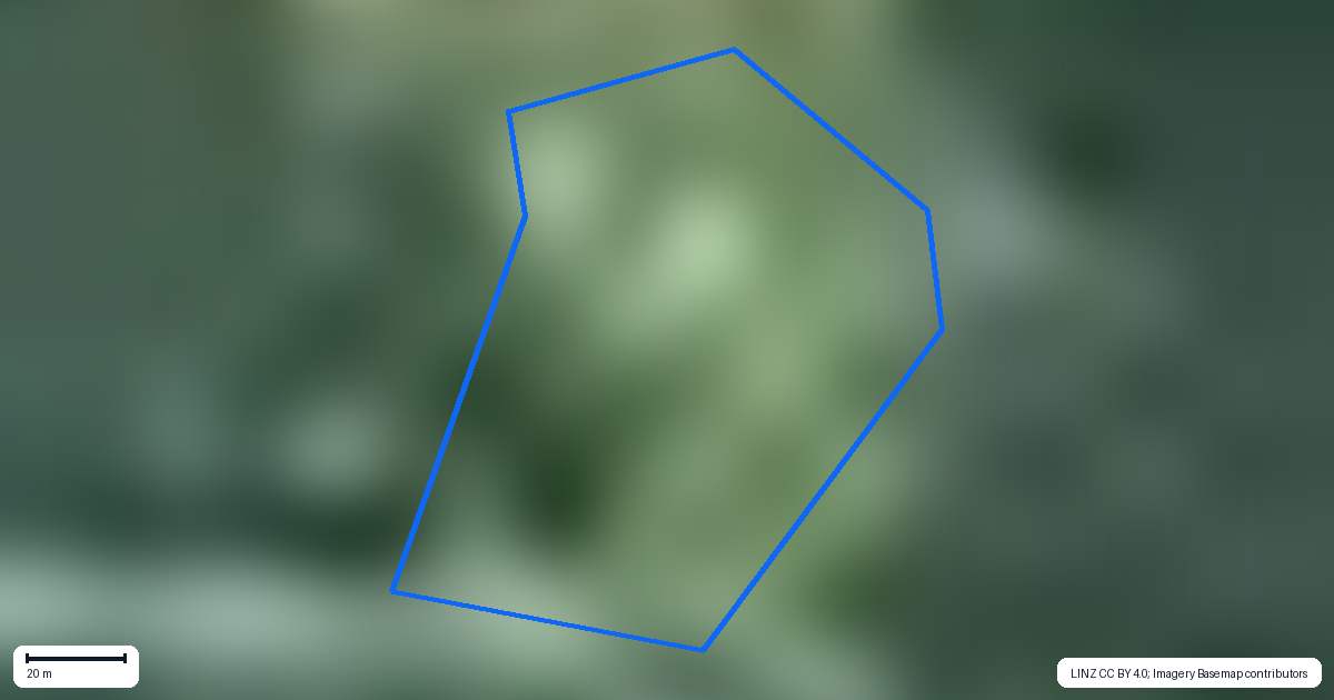 Property context map for 141 Kellys Bay Road, Pouto