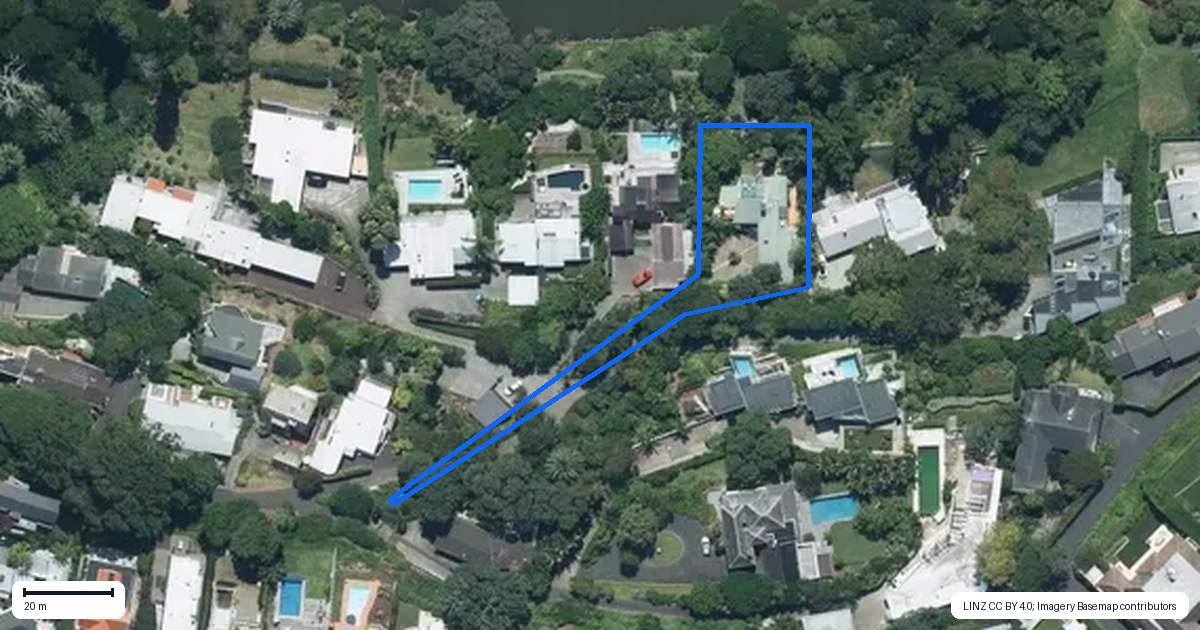 Property context map for 24 Darwin Lane, Remuera, Auckland