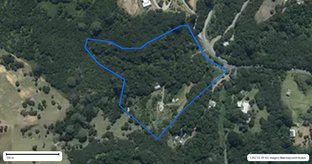 Property context map for 341 Kanohi Road, Kaukapakapa