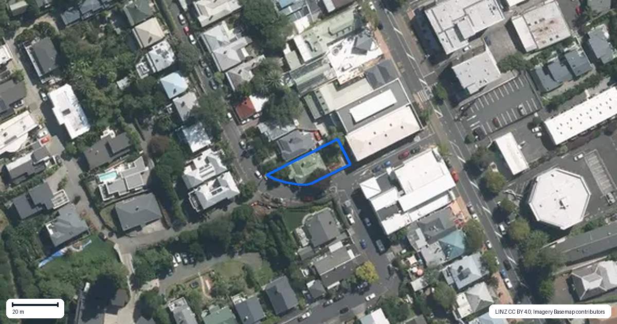 Property context map for 30 Gibraltar Crescent, Parnell, Auckland