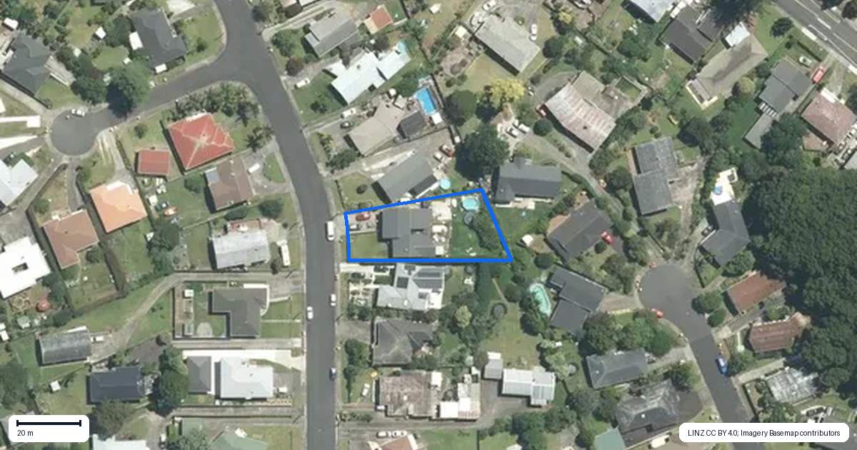 Property context map for 36 Lynmore Drive, Hillpark, Auckland