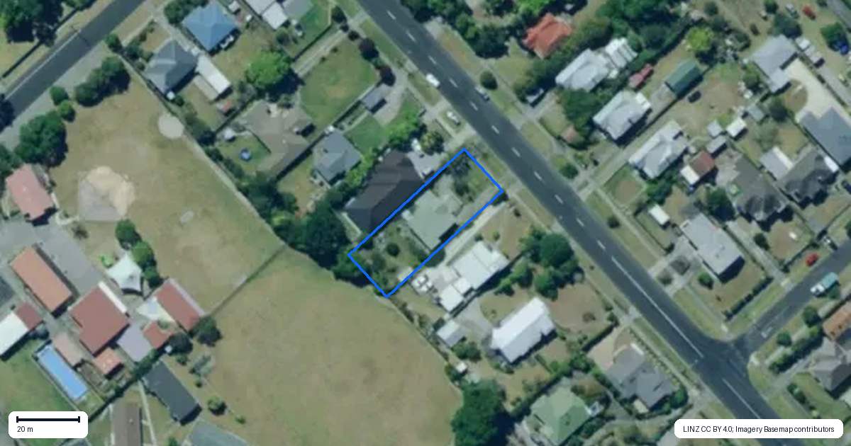 Property context map for 66 Parore Street, Dargaville