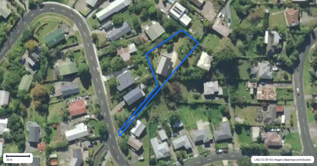 Property context map for 14 Hilltop Avenue, Morningside, Whangarei