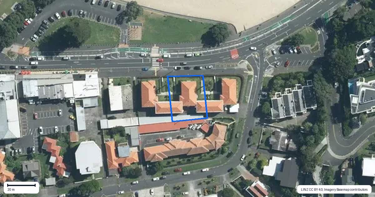 Property context map for 12/105 Tamaki Drive, Mission Bay, Auckland
