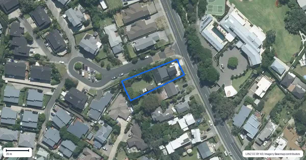 Property context map for 1 Carento Way, Stanmore Bay, Whangaparaoa