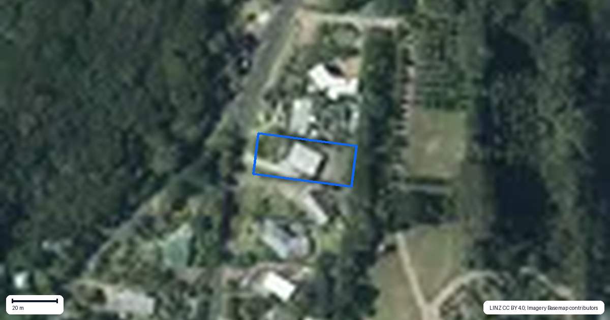 Property context map for 64 Jellicoe Parade, Surfdale, Waiheke Island