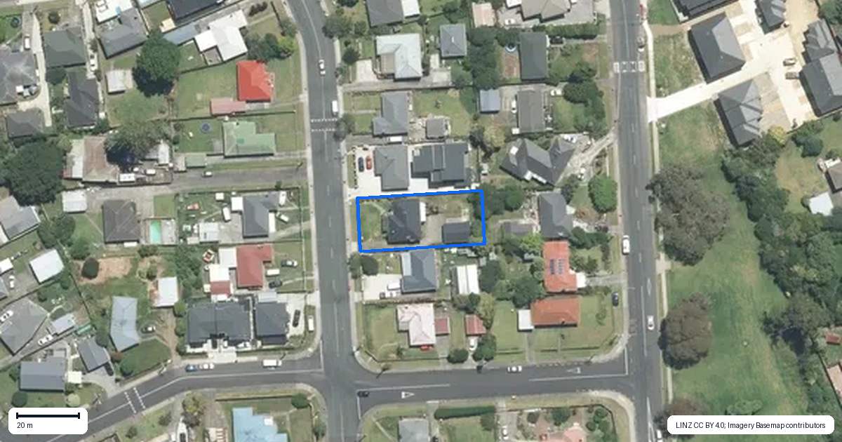 Property context map for 38 Thompson Terrace, Manurewa, Auckland