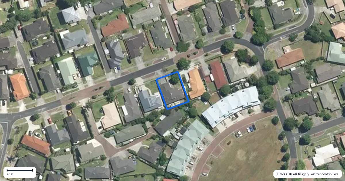 Property context map for 43 Milson Drive, Papakura
