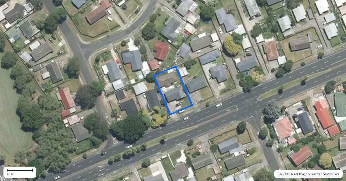 Property context map for 46 Te Irirangi Drive, Clover Park, Auckland