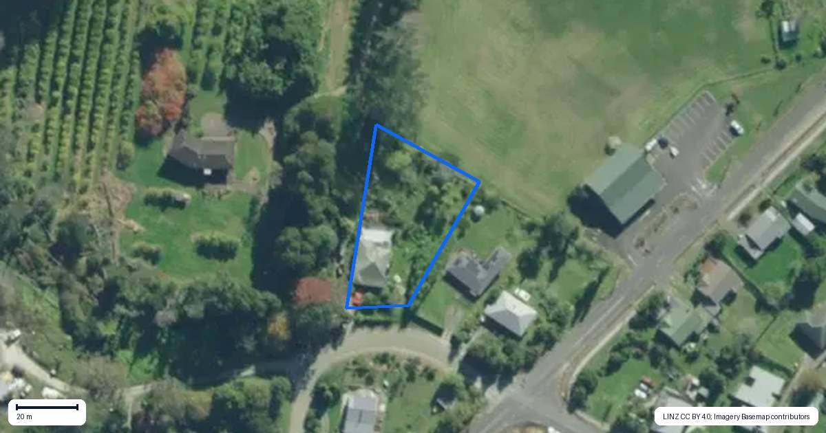 Property context map for 56 Coronation Street, Te Hana, Wellsford