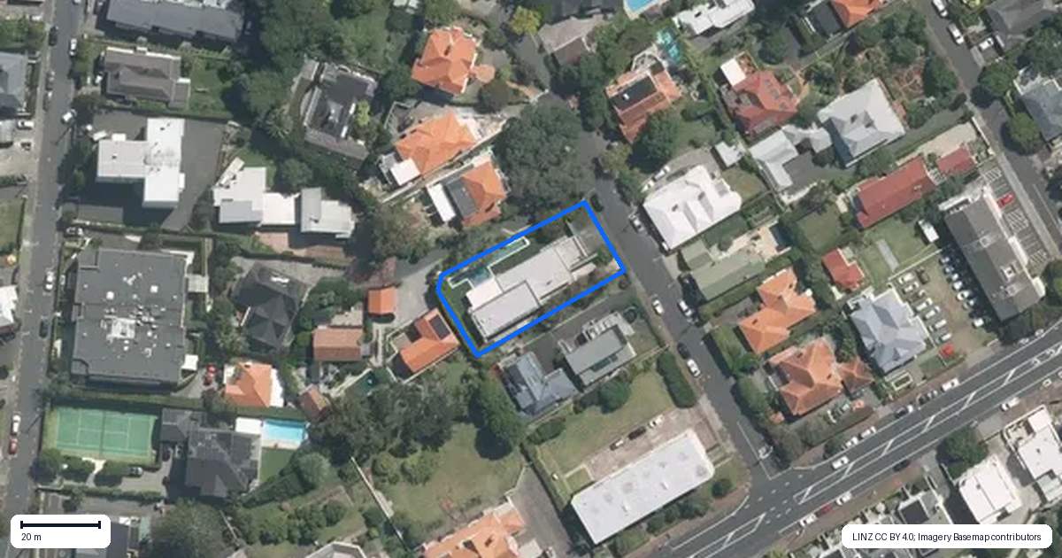 Property context map for 8 Corunna Avenue, Parnell, Auckland